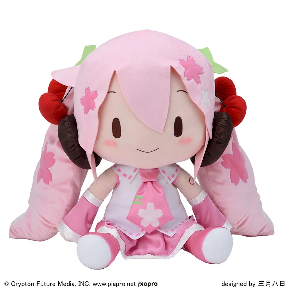桜ミク　　ふわぷち　どでかジャンボぬいぐるみ グッズ]桜ミク ふわぷち どでかジャンボぬいぐるみ｜プライズ・くじ