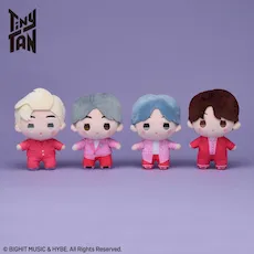 TinyTAN　ぽわぽわ　ぬいぐるみ ～Boy With Luv～ “RM&Jin&SUGA&j-hope”