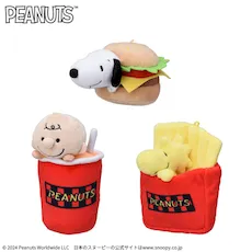 SNOOPY™　ぬいぐるみ　ハンバーガー