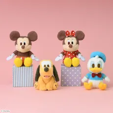 ミッキー&フレンズ　赤いほっぺ　ぬいぐるみ