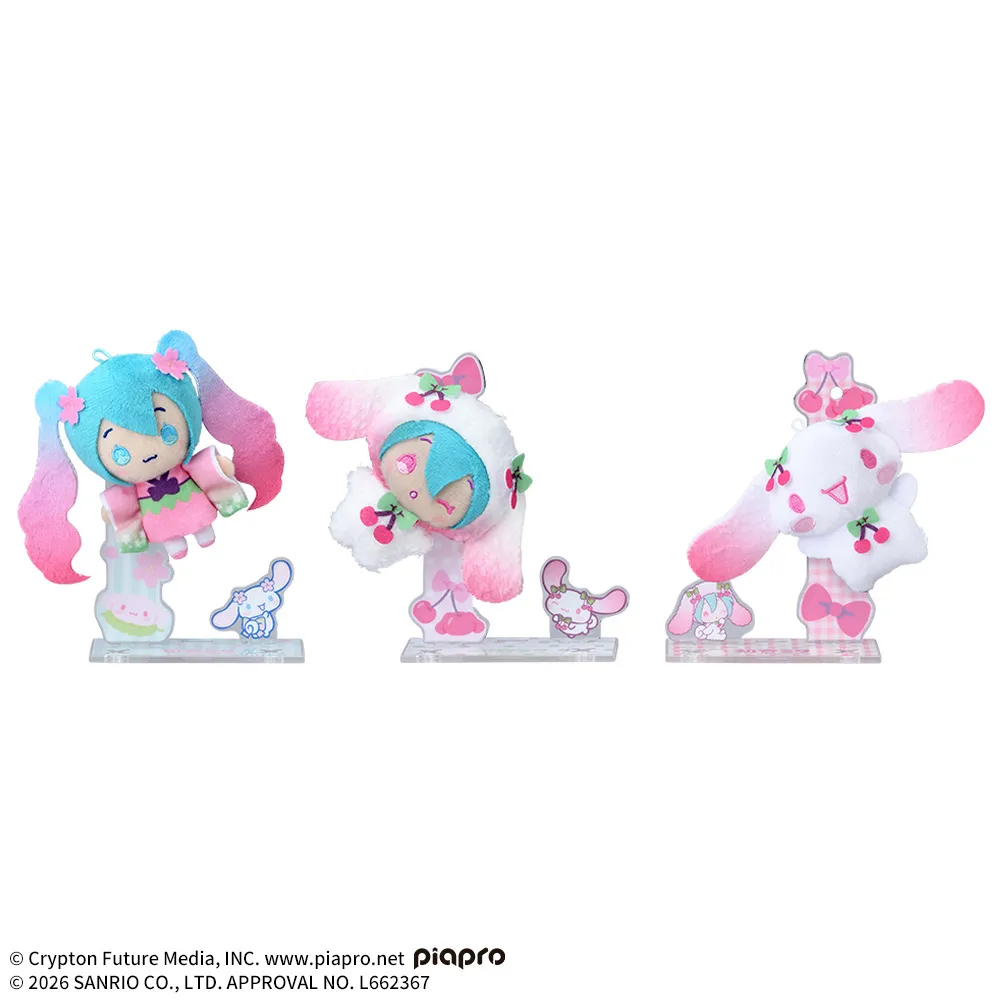 初音ミク×シナモロール アクぬい For Amusement 桜Ver.｜プライズ