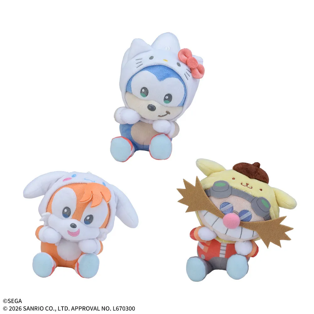 SONIC & FRIENDS×Sanrio characters ひょこぴょこ ぬいぐるみVol.1