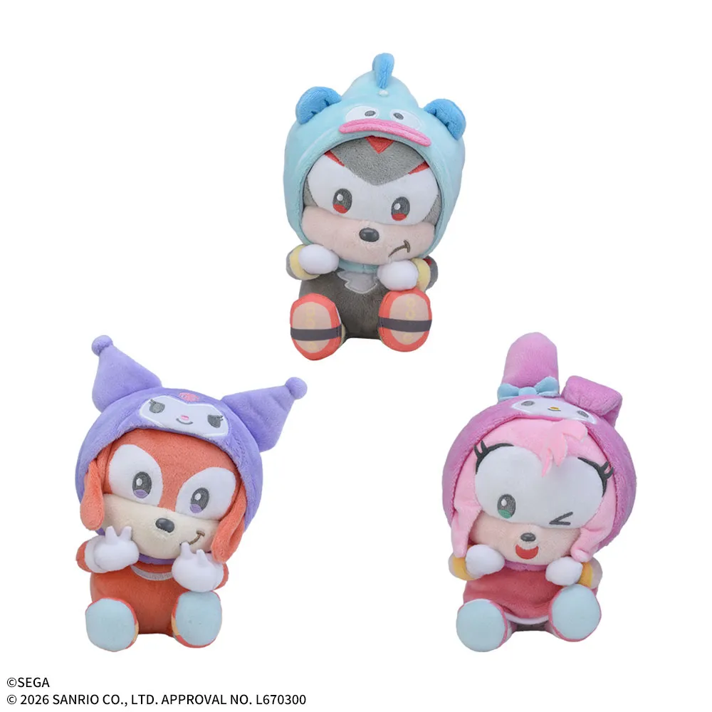 SONIC & FRIENDS×Sanrio characters ひょこぴょこ ぬいぐるみVol.2