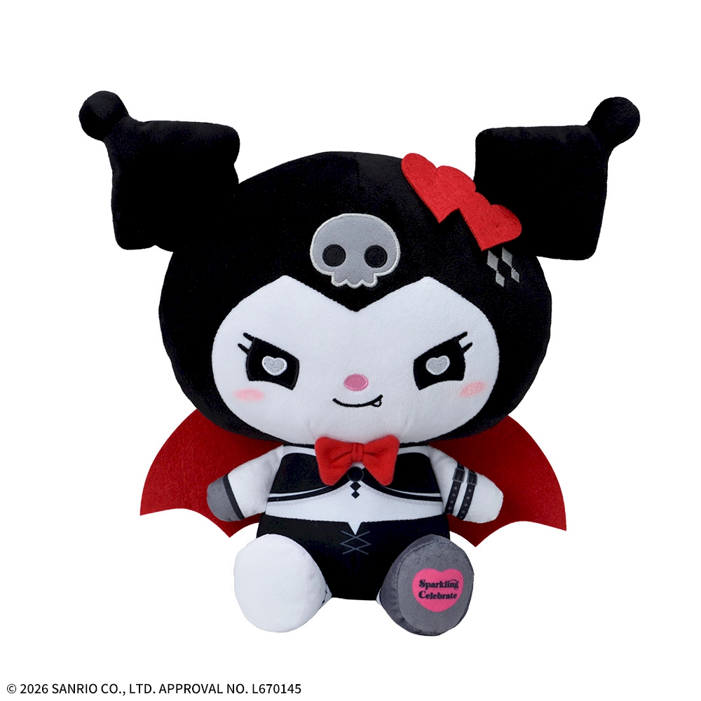 ゆるかわ サンリオキャラクターズ Lぬいぐるみ‐クロミ‐ Sparkling Celebrate Black Ver.