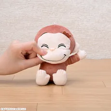 おさるのジョージ　ぽってりぬいぐるみ　もっちり