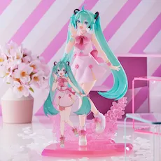 初音ミクシリーズ　スタンド付ビッグクリアキーチェーン“桜ミク”2023