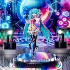 初音ミクシリーズ　スタンド付ビッグクリアキーチェーン“シャイニー&DE:MONSTAR”