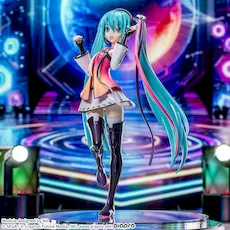 初音ミクシリーズ　スタンド付ビッグクリアキーチェーン“シャイニー&DE:MONSTAR”