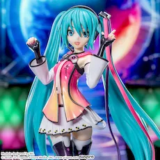 初音ミクシリーズ　スタンド付ビッグクリアキーチェーン“シャイニー&DE:MONSTAR”