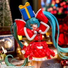 初音ミクシリーズ　プラチナムザッカビッグクリアスタンド “初音ミク” クリスマス2024