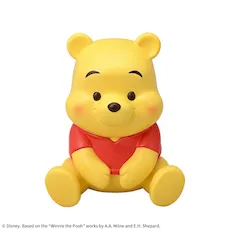 くまのプーさん　赤いほっぺ　プラチナムザッカソフビ貯金箱
