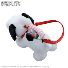 SNOOPY™　プラチナムザッカぬいぐるみショルダーバッグ　おさんぽVer.