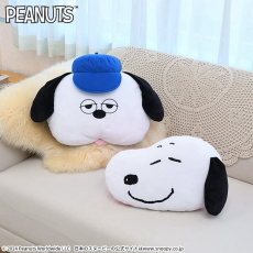 SNOOPY™ プレミアムフェイスクッション“スヌーピー&オラフ