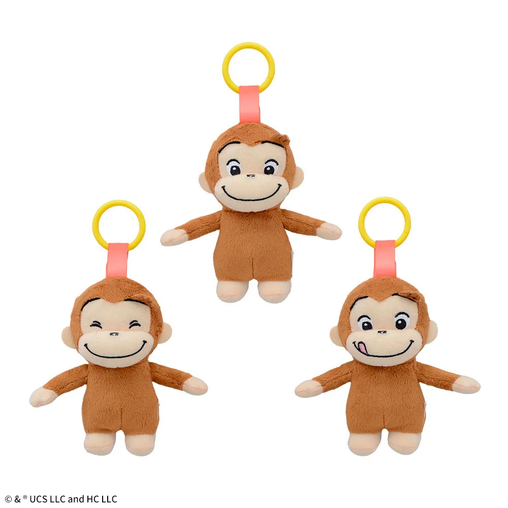 おさるのジョージ　ぽってりカラビナ付マスコット