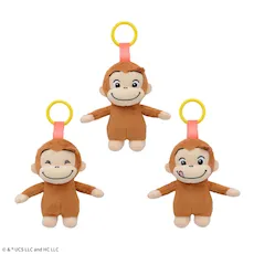 おさるのジョージ　ぽってりカラビナ付マスコット