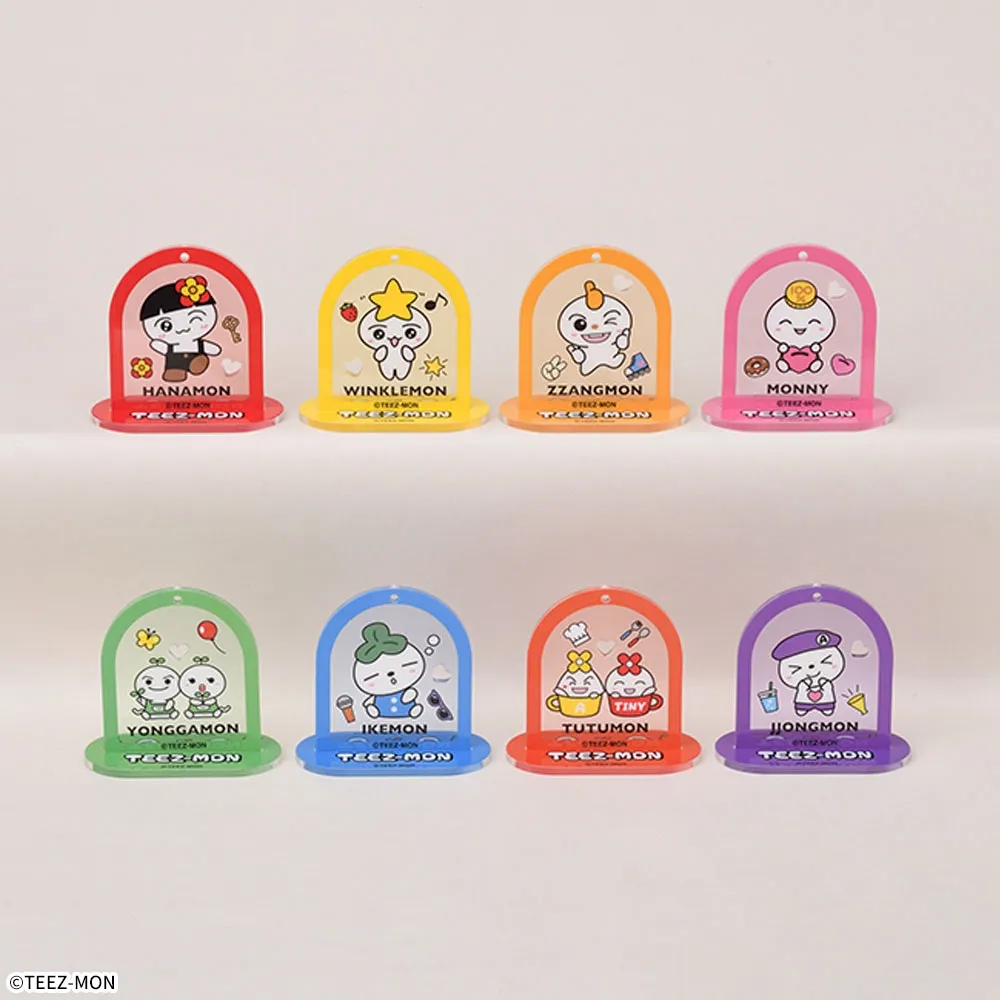 TEEZ-MON スタンド付クリアキーチェーン｜プライズ・くじ・グッズ情報