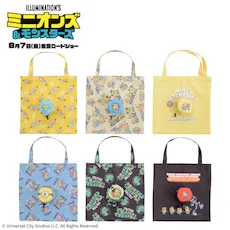 ミニオンズ＆モンスターズ　収納ポーチ付きエコバッグ