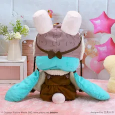 初音ミク マシュマロホットココア ふわぷち ぬいぐるみ（LL