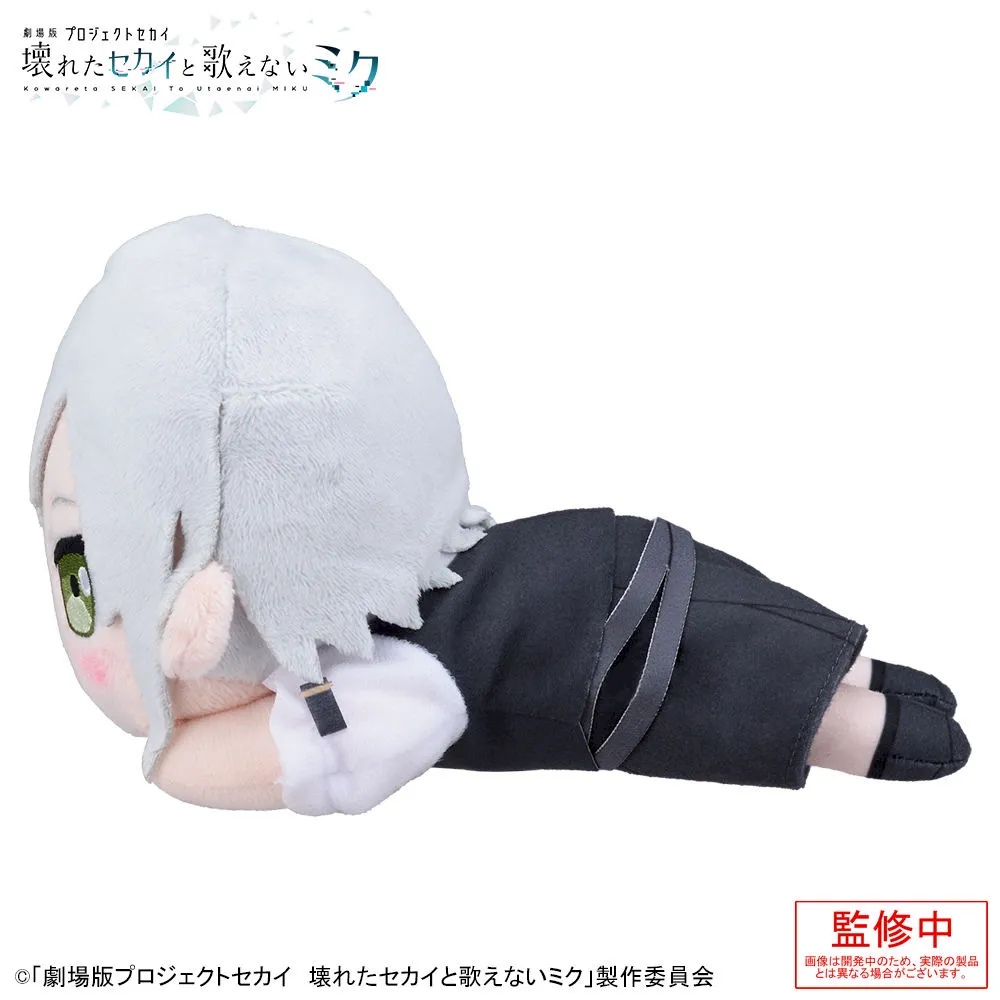 寝そべりぬいぐるみ 日野森志歩 プロセカ グッズ]「劇場版プロジェクトセカイ 壊れたセカイと歌えないミク