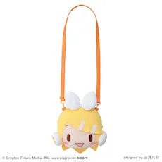 [グッズ]鏡音リン　ふわぷち　フェイスショルダーバッグ（Ｍ）