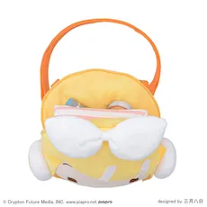 [グッズ]鏡音リン　ふわぷち　フェイスショルダーバッグ（Ｍ）