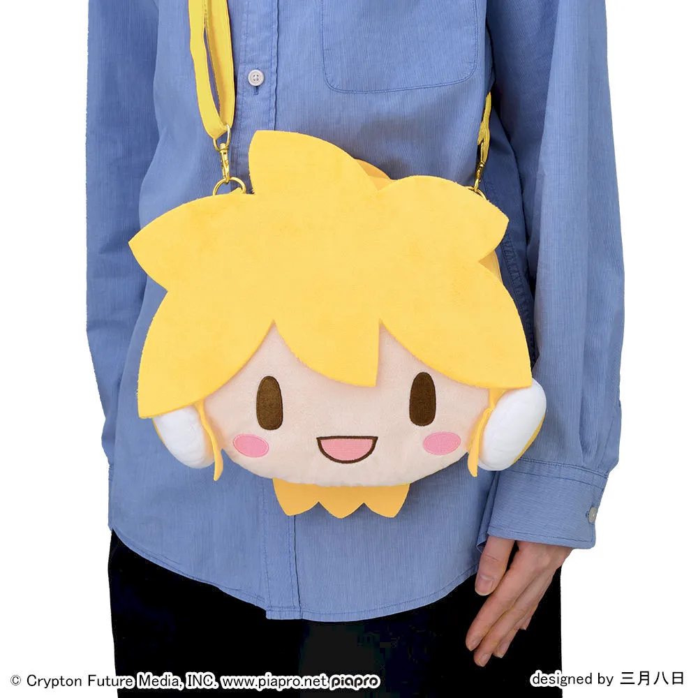 [グッズ]鏡音レン　ふわぷち　フェイスショルダーバッグ（Ｍ）