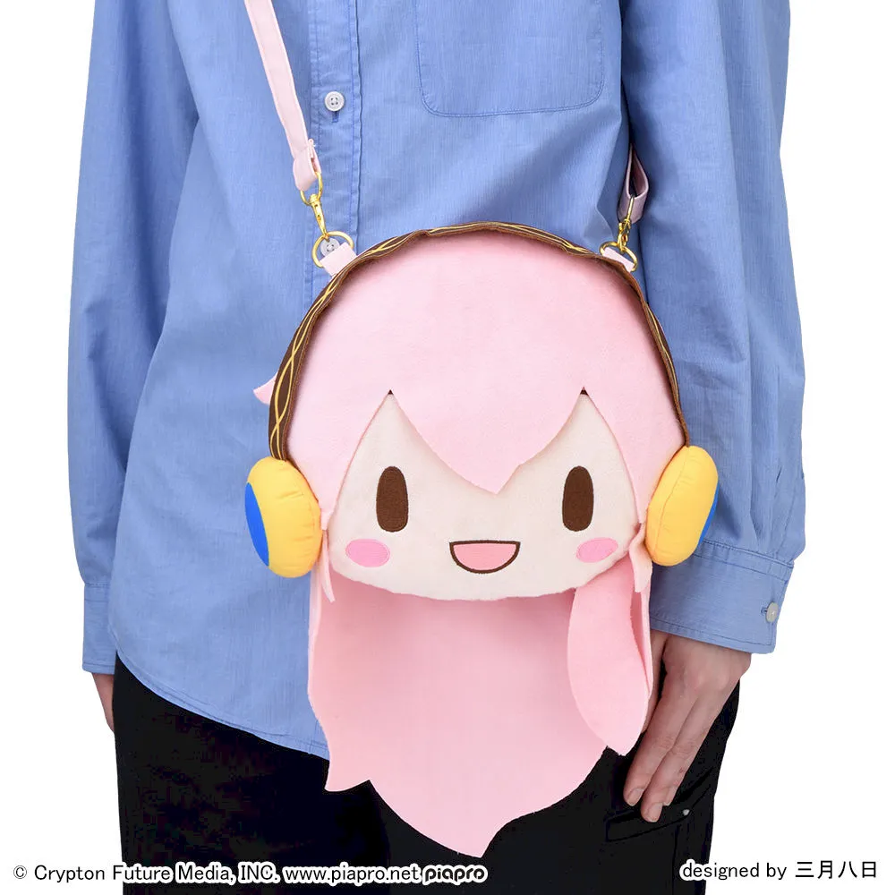 [グッズ]巡音ルカ　ふわぷち　フェイスショルダーバッグ（Ｍ）