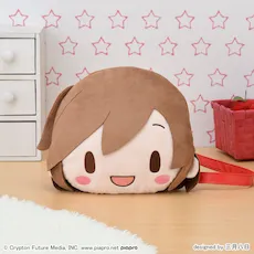 [グッズ]MEIKO　ふわぷち　フェイスショルダーバッグ（Ｍ）