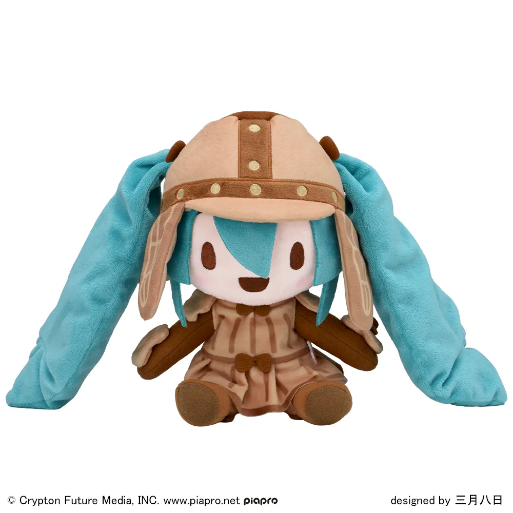 [グッズ]初音ミクシリーズ　はにわミク　ふわぷち　ぬいぐるみ(M)