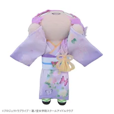 [グッズ]ラブライブ！蓮ノ空女学院スクールアイドルクラブ　寝そべり　ぬいぐるみ“安養寺姫芽－加賀友禅こらぼ柄衣装”（Ｓ）