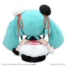 [グッズ]初音ミク　パンダ饅頭　ふわぷちぬいぐるみ（LL）