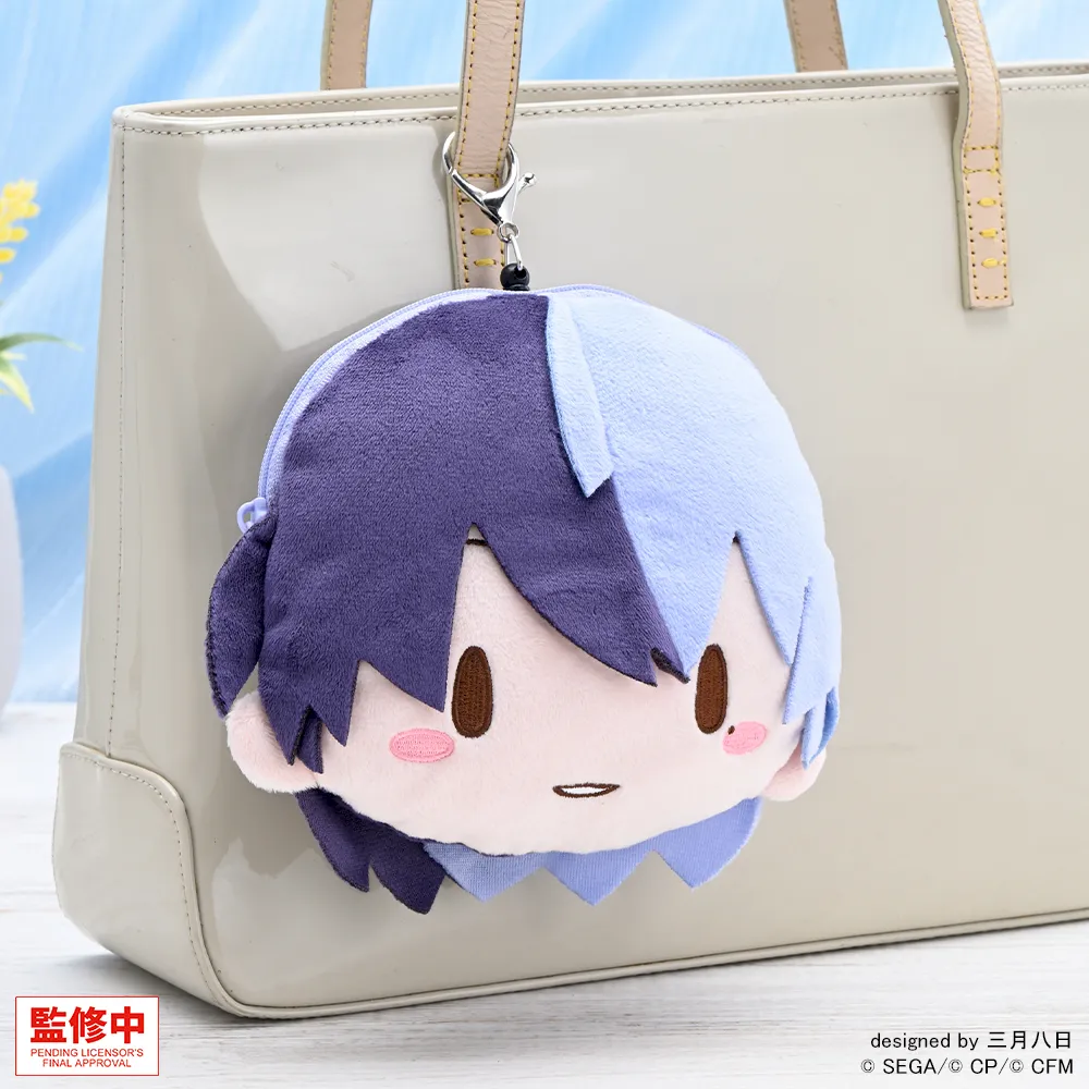 [グッズ]プロジェクトセカイ カラフルステージ！ feat. 初音ミク　ふわぷち　リール付きフェイスポーチ　青柳 冬弥