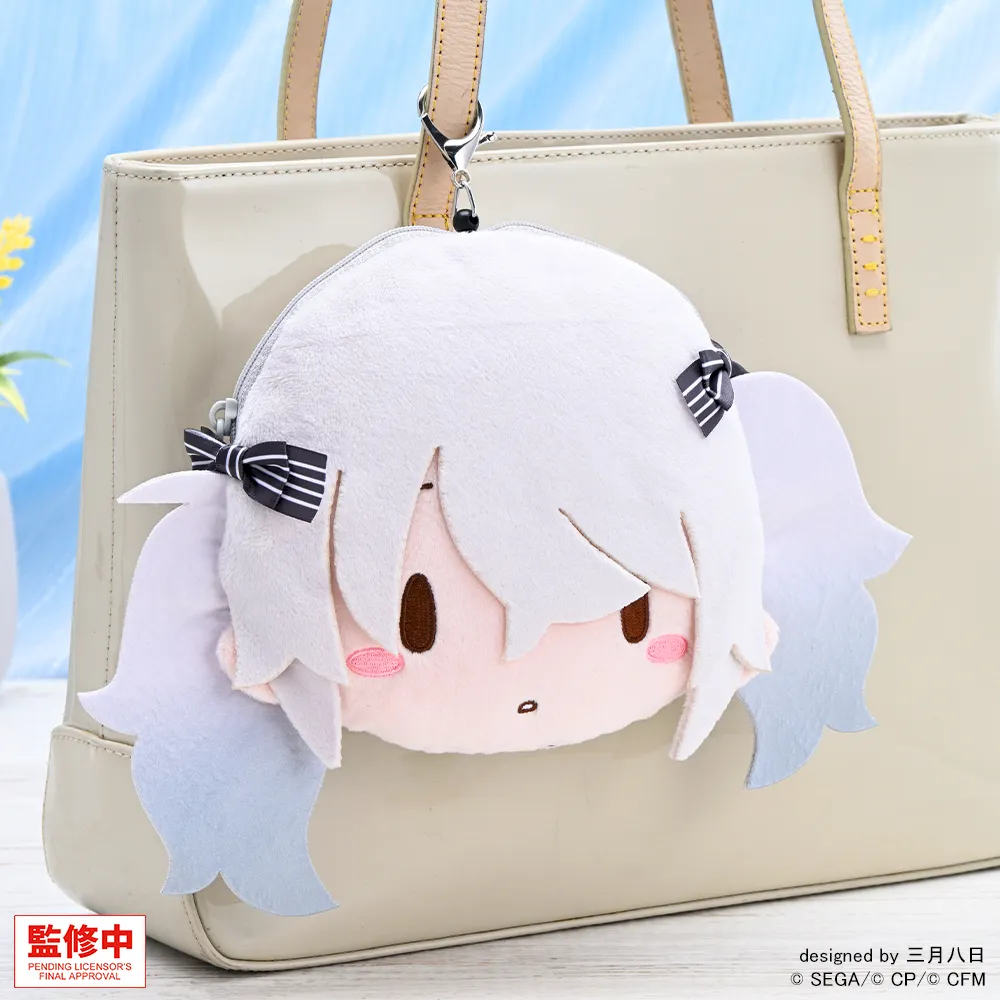 [グッズ]プロジェクトセカイ カラフルステージ！ feat. 初音ミク　ふわぷち　リール付きフェイスポーチ　誰もいないセカイの初音ミク
