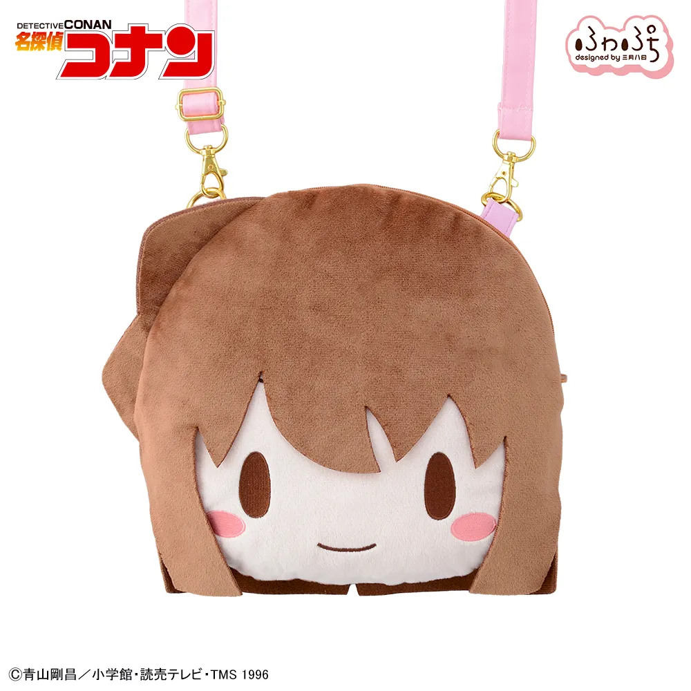 [グッズ]名探偵コナン　灰原哀　ふわぷち　フェイスショルダーバッグ（M）