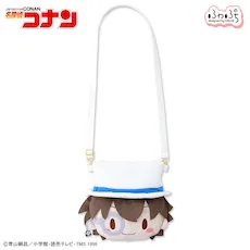 [グッズ]名探偵コナン　怪盗キッド　ふわぷち　フェイスショルダーバッグ（M）
