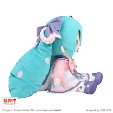 [グッズ]初音ミク　新学期　ふわぷち　ぬいぐるみ（LL）
