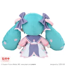 [グッズ]初音ミク　新学期　ふわぷち　ぬいぐるみ（LL）