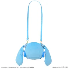 [グッズ]雪ミク　ふわぷち　フェイスショルダーバッグ（Ｍ）