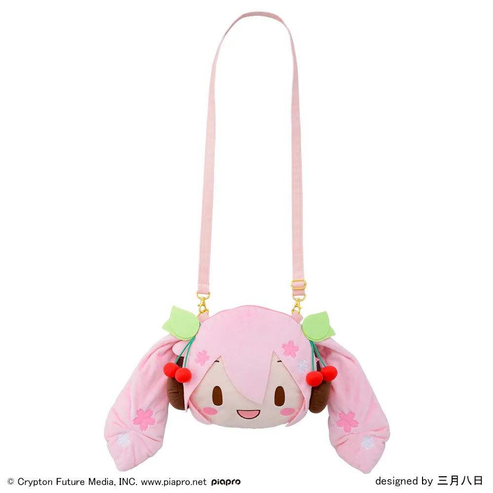 グッズ]桜ミク ふわぷち フェイスショルダーバッグ（M）｜プライズ