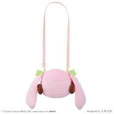 [グッズ]桜ミク　ふわぷち　フェイスショルダーバッグ（Ｍ）