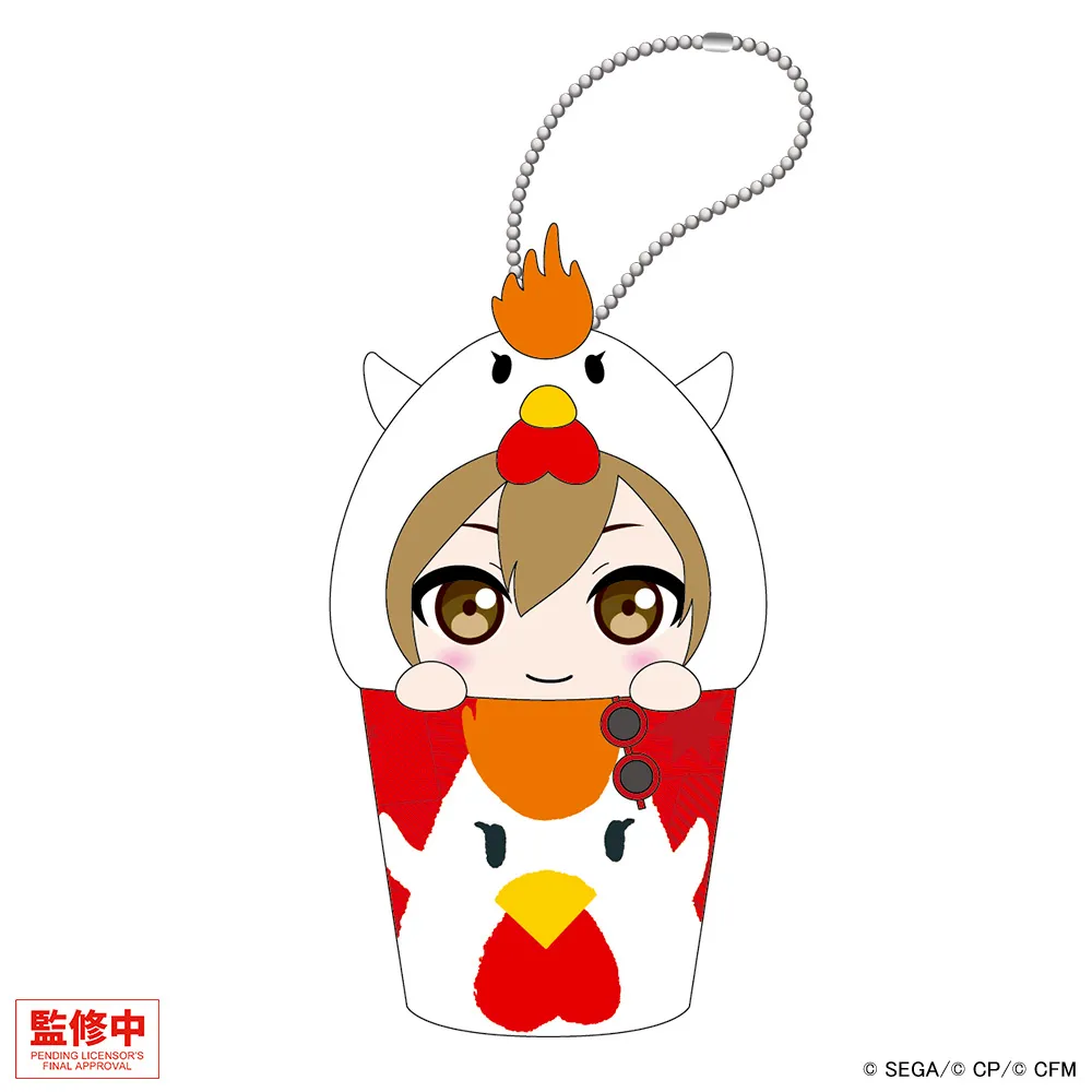 [グッズ]プロジェクトセカイ カラフルステージ！ feat. 初音ミク　なりきり！からあげクン ミニぬいキーホルダー　ストリートのセカイのMEIKO