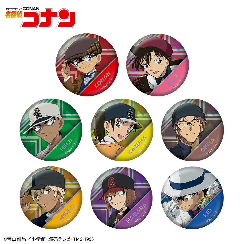 [グッズ]名探偵コナン　ビジュアルホログラム缶バッジ Vol.2