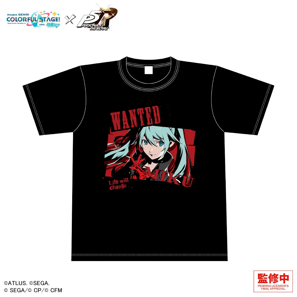 プロジェクトセカイ カラフルステージ! feat. 初音ミク×ペルソナ5 ザ・ロイヤル グラフィックTシャツ 初音ミク