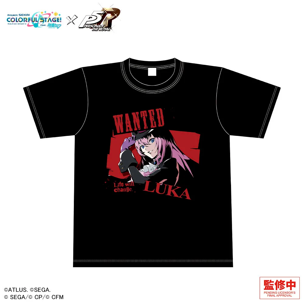 プロジェクトセカイ カラフルステージ! feat. 初音ミク×ペルソナ5 ザ・ロイヤル グラフィックTシャツ 巡音ルカ