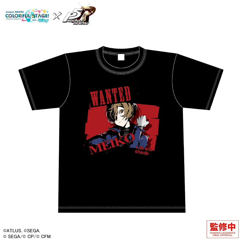 プロジェクトセカイ カラフルステージ! feat. 初音ミク×ペルソナ5 ザ・ロイヤル グラフィックTシャツ MEIKO