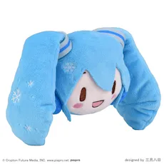 雪ミク　ふわぷち　フェイスマスコット