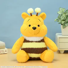 くまのプーさん Lぬいぐるみ ほっぺぷっくり みつばちVer.｜プライズ