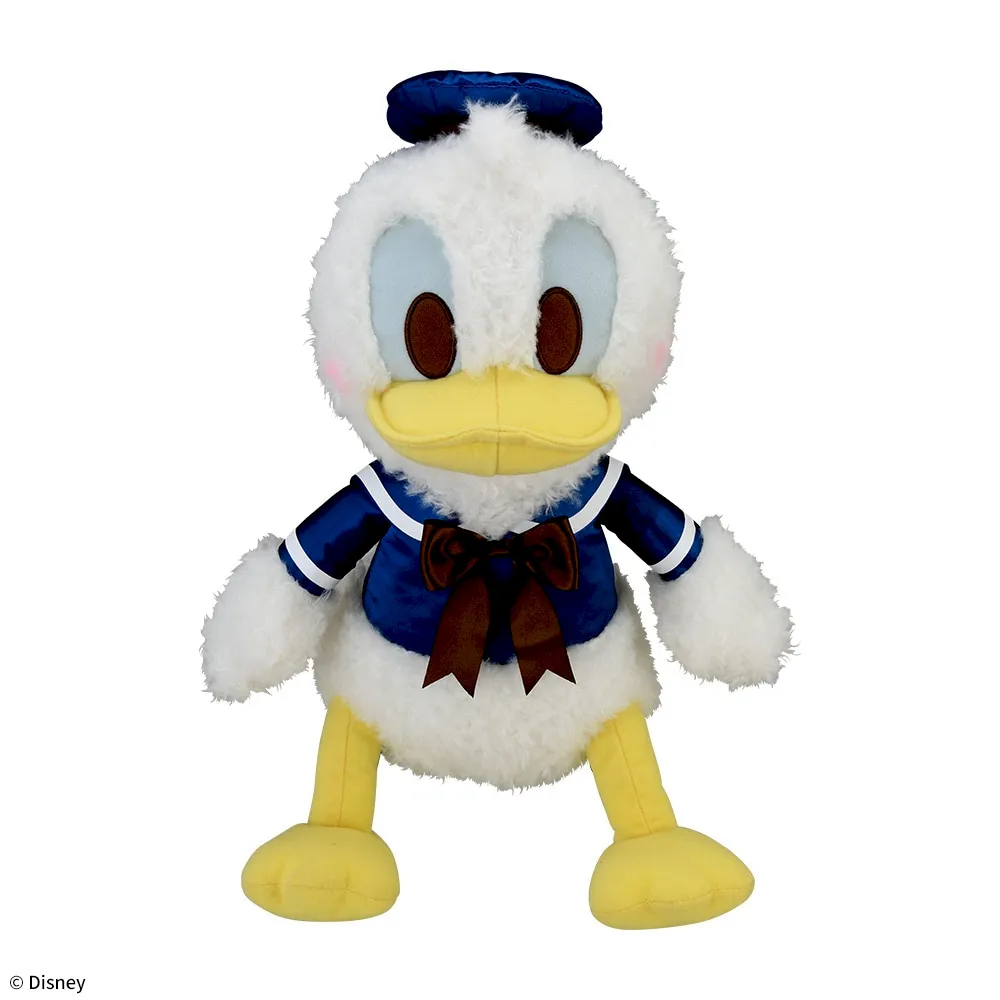 ドナルドダック 赤いほっぺ Lぬいぐるみ ブルーゴールド｜プライズ