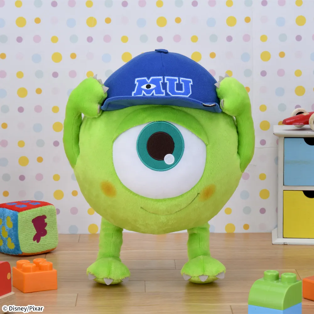 モンスターズ・ユニバーシティ 赤いほっぺ Lぬいぐるみ ちびっこ帽子