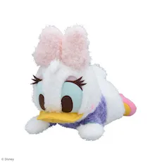 デイジーダック 寝そべり 赤いほっぺ Lぬいぐるみ｜プライズ・くじ
